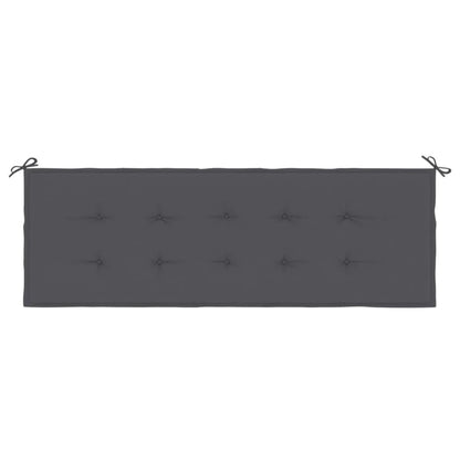Havebænkepude antracit 150x50x3 cm Oxford stof