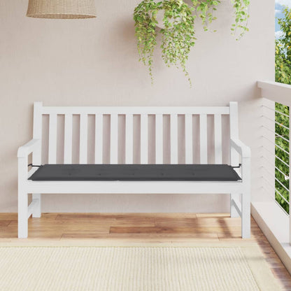 Havebænkepude antracit 150x50x3 cm Oxford stof