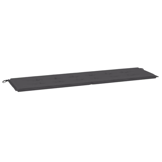 Havebænkpude antracit 180x50x3 cm Oxford stof