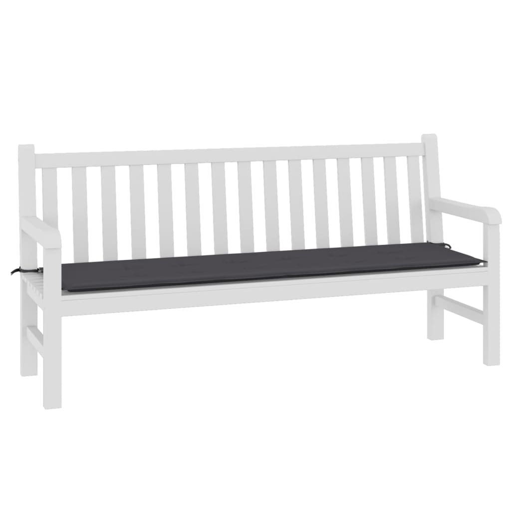 Havebænkpude antracit 180x50x3 cm Oxford stof