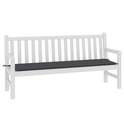 Havebænkpude antracit 180x50x3 cm Oxford stof
