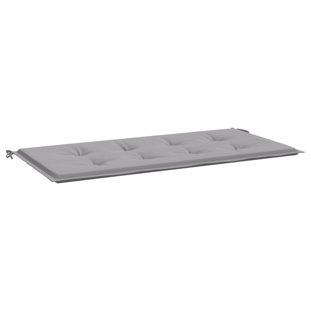 Gartenbank-Auflage Grau 120x50x4 cm Oxford-Gewebe