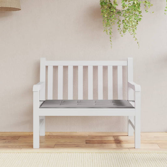 Havebænkpude grå 120x50x3 cm Oxford stof