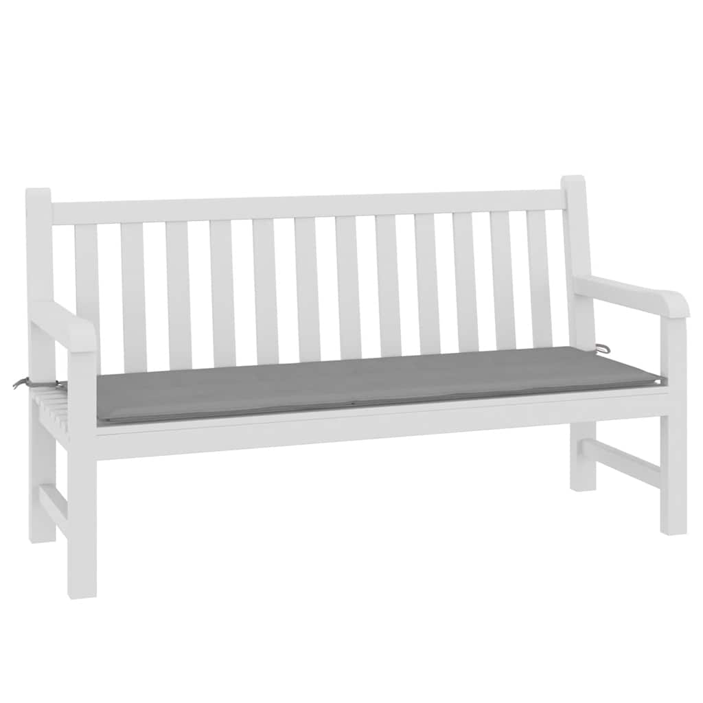 Gartenbank-Auflage Grau 150x50x4 cm Oxford-Gewebe