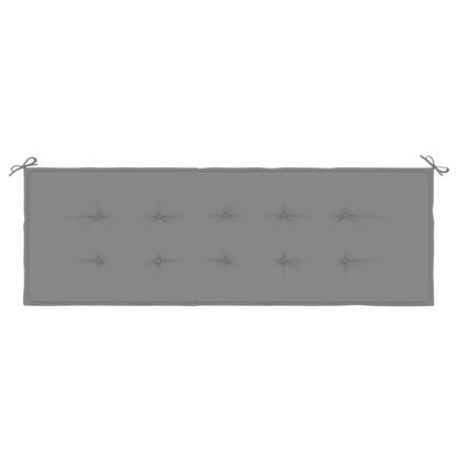 Gartenbank-Auflage Grau 150x50x4 cm Oxford-Gewebe