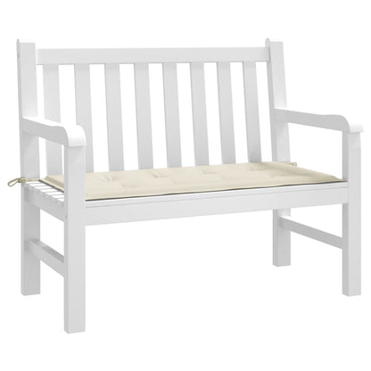 Gartenbank-Auflage Creme 100x50x4 cm Oxford-Gewebe