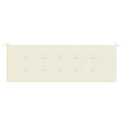 Gartenbank-Auflage Creme 150x50x4 cm Oxford-Gewebe