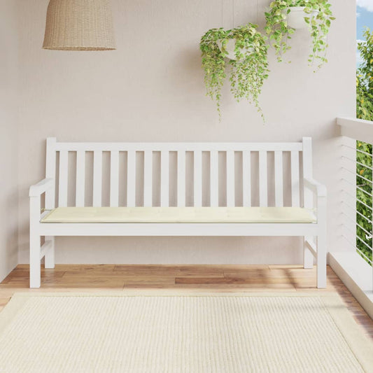 Havebænkpudecreme 180x50x3 cm Oxford stof