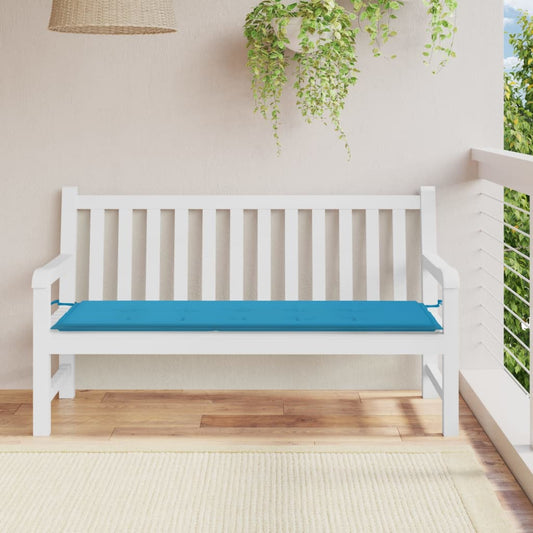 Havebænkpude Blå 150x50x3 cm Oxford stof