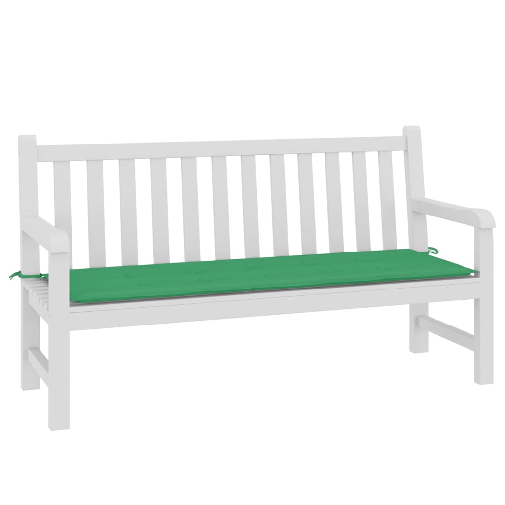 Havebænkpude Grøn 150x50x3 cm Oxford stof