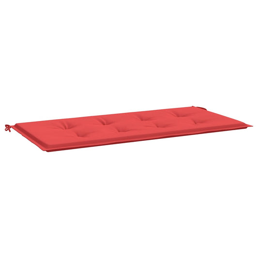 Havebænkpude Rød 120x50x3 cm Oxford stof