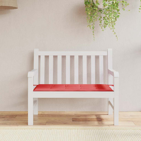 Havebænkpude Rød 120x50x3 cm Oxford stof