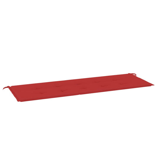Havebænkpude Rød 150x50x3 cm Oxford stof
