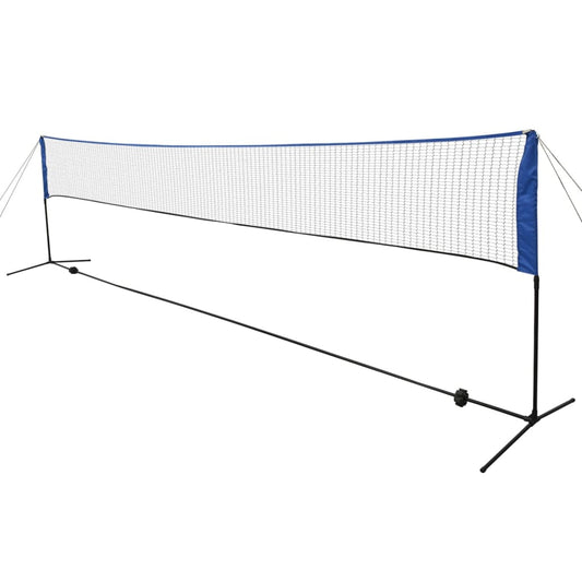 badmintonnet med fjerbolde 600x155 cm