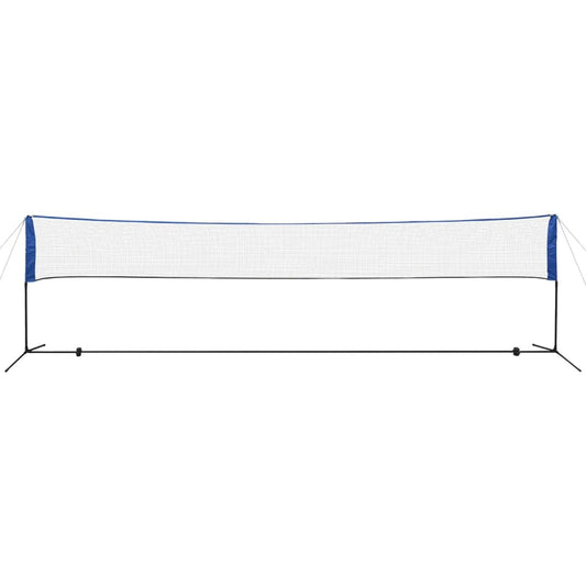badmintonnet med fjerbolde 600x155 cm