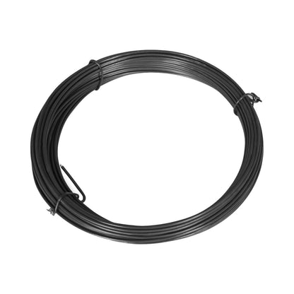 Maschendrahtzaun mit Bodenhülsen 0,8x25 m Grau
