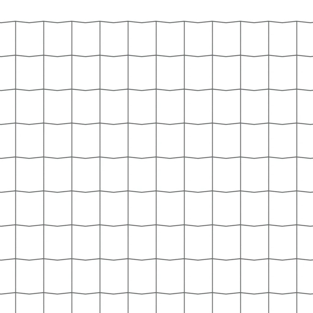 Eurozaun Stahl 10 x 0,8 m Grau