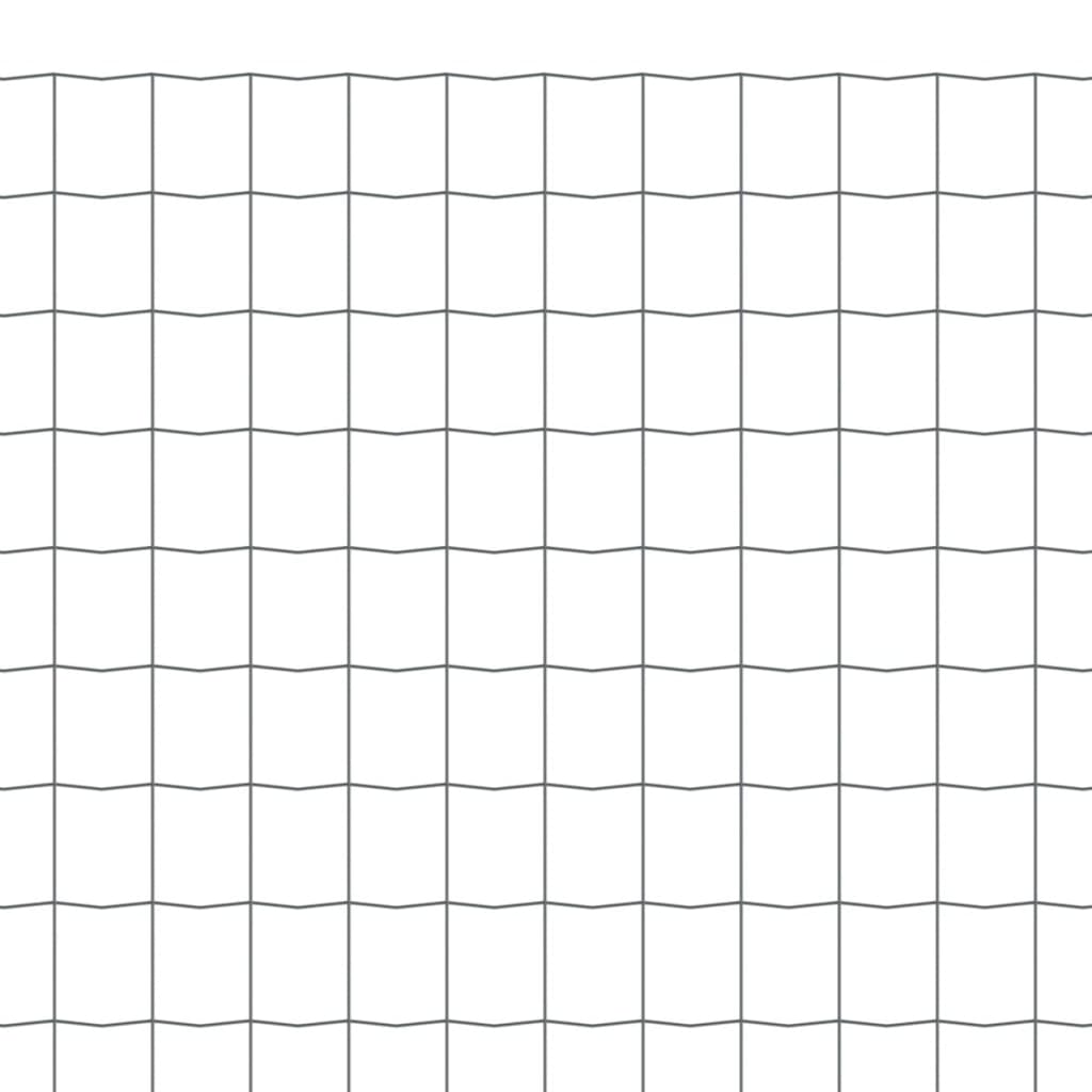 Eurozaun Stahl 25 x 0,8 m Grau
