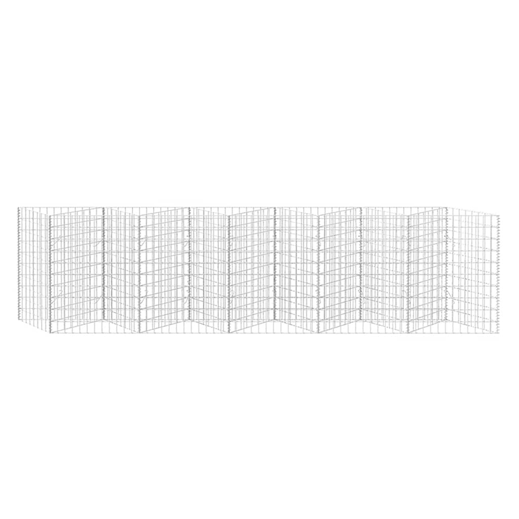 Gabionenkorb Pflanzkasten Gemüse-Hochbeet Stahl 300×30×100 cm