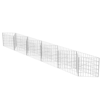 Gabionenkorb Pflanzkasten Gemüse-Hochbeet Stahl 300×30×50 cm