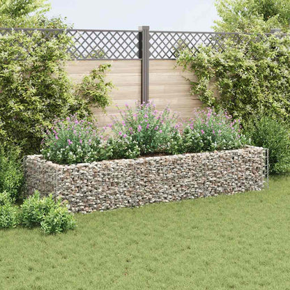 Gabionen-Hochbeet Stahl 270×90×50 cm