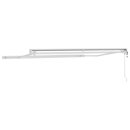 Markise Weiß 3,5 x 2,5 m Metall