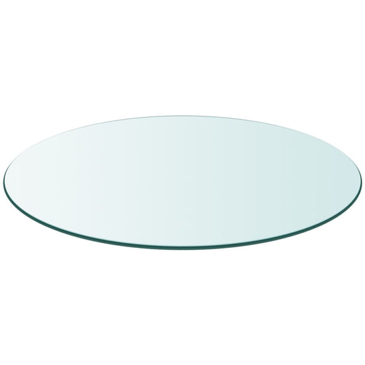 Tischplatte aus gehärtetem Glas rund 900 mm