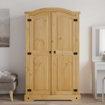 Kleiderschrank Mexiko-Stil Kiefernholz 2 Türen