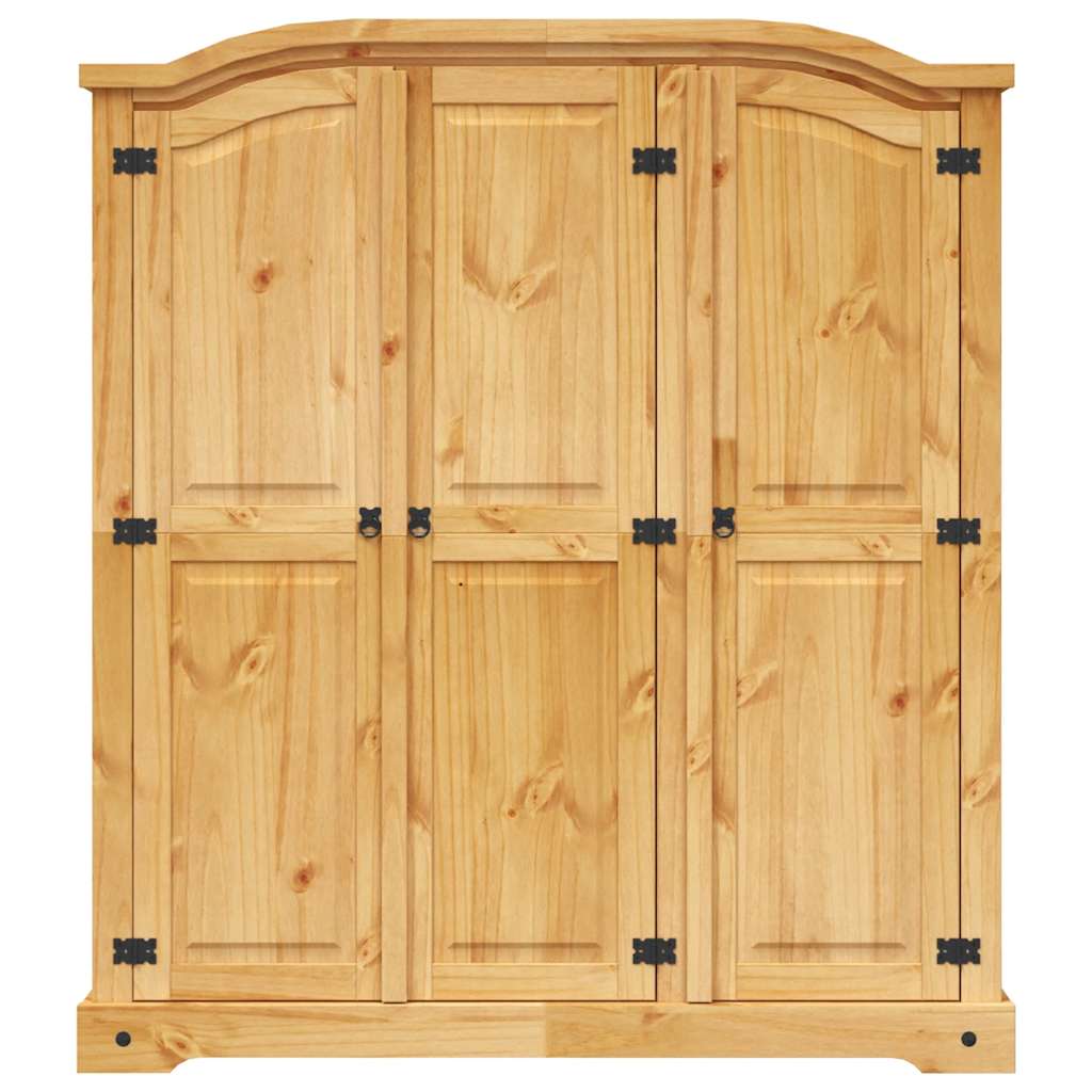Kleiderschrank Mexiko-Stil Kiefernholz 3 Türen