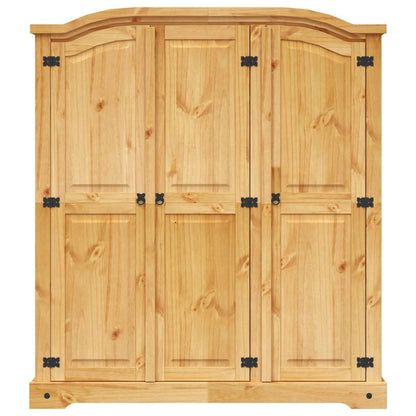 Kleiderschrank Mexiko-Stil Kiefernholz 3 Türen