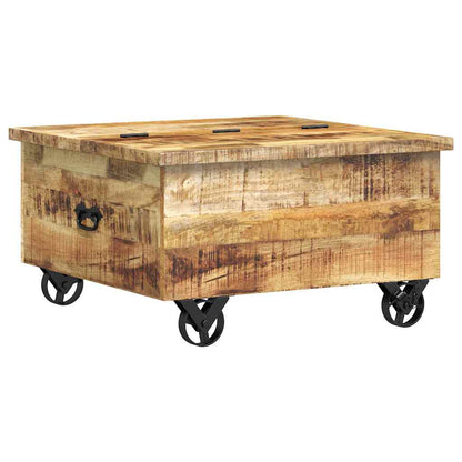 Couchtisch Raues Mangoholz 70x70x40 cm