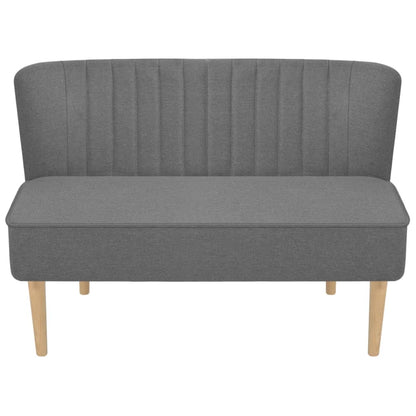 Sofa Stoff 117x55,5x77 cm Hellgrau
