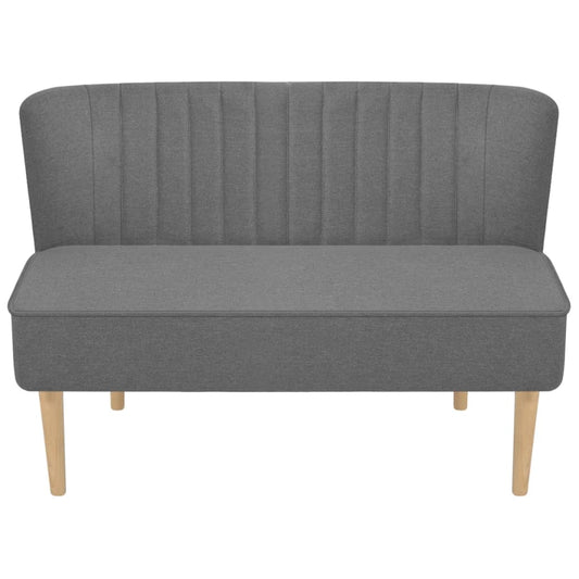 Sofa Stoff 117x55,5x77 cm Hellgrau