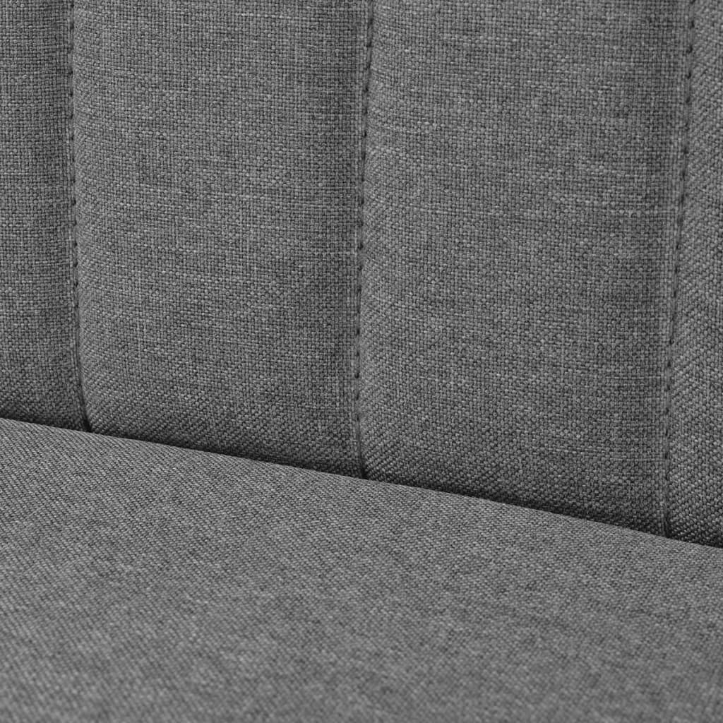 Sofa Stoff 117x55,5x77 cm Hellgrau