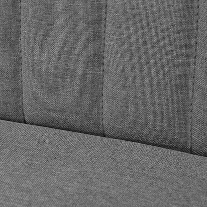 Sofa Stoff 117x55,5x77 cm Hellgrau