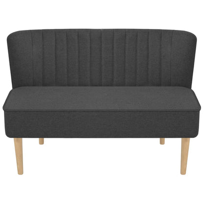 Sofa Stoff 117x55,5x77 cm Dunkelgrau