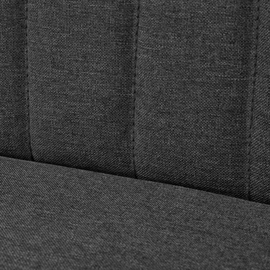 Sofa Stoff 117x55,5x77 cm Dunkelgrau