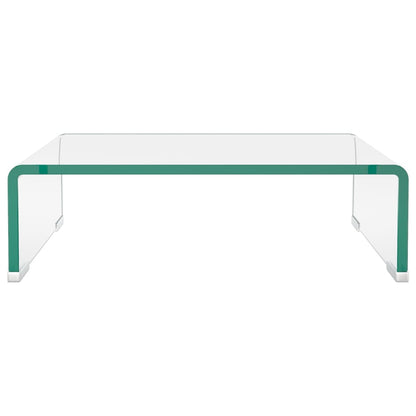 TV-Tisch/Bildschirmerhöhung Glas Transparent 40x25x11 cm