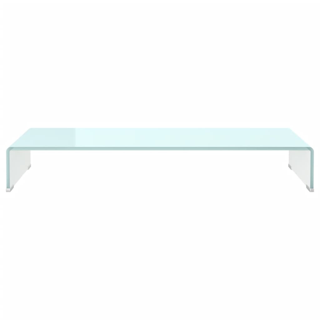 TV fastgørelse/monitor stiger glas grøn 90x30x13 cm