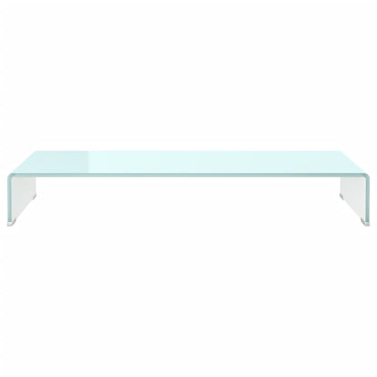 TV fastgørelse/monitor stiger glas grøn 90x30x13 cm