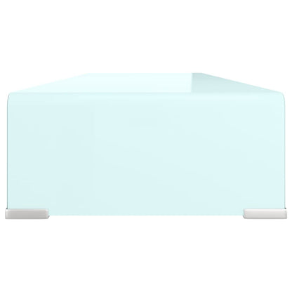 TV fastgørelse/monitor stiger glas grøn 90x30x13 cm