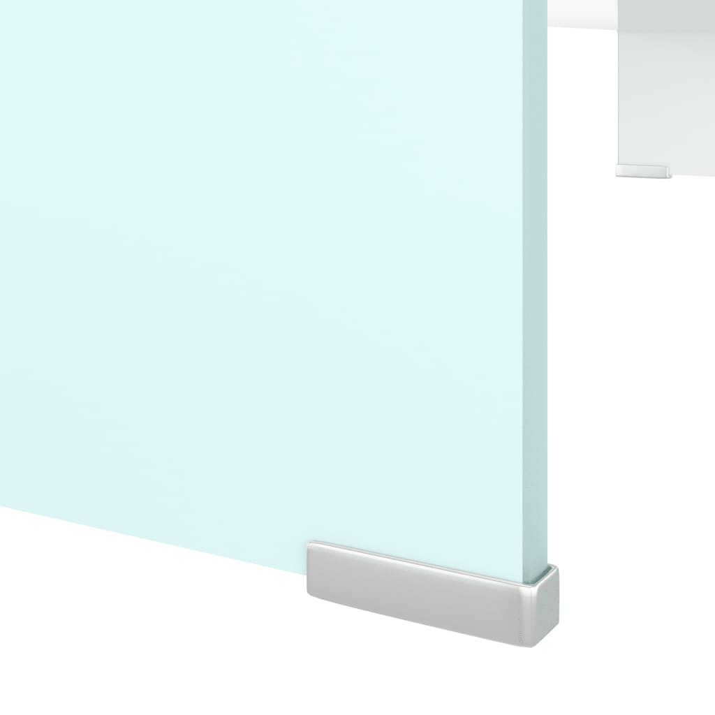 TV fastgørelse/monitor stiger glas grøn 90x30x13 cm