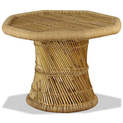 Couchtisch Bambus Achteckig 60x60x45 cm