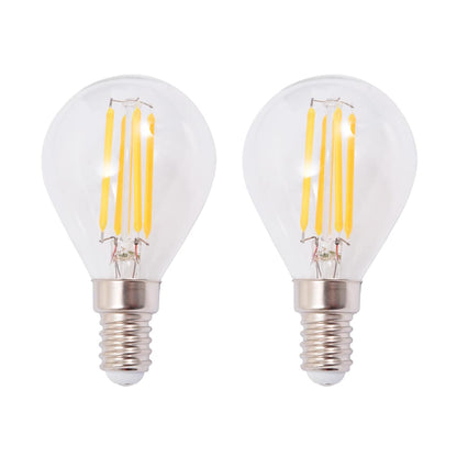 Wandleuchten 2 Stk. mit 2 LED-Glühlampen 8 W