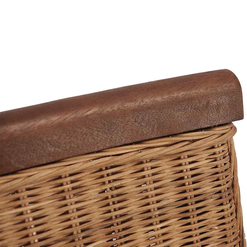 Esszimmerstühle 6 Stk. Natur Rattan Braun
