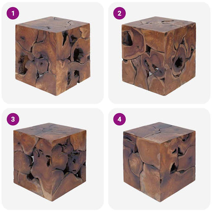 Hocker/Couchtisch Massivholz Teak