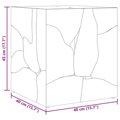 Hocker/Couchtisch Massivholz Teak