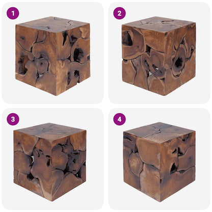 Hocker/Couchtisch Massivholz Teak