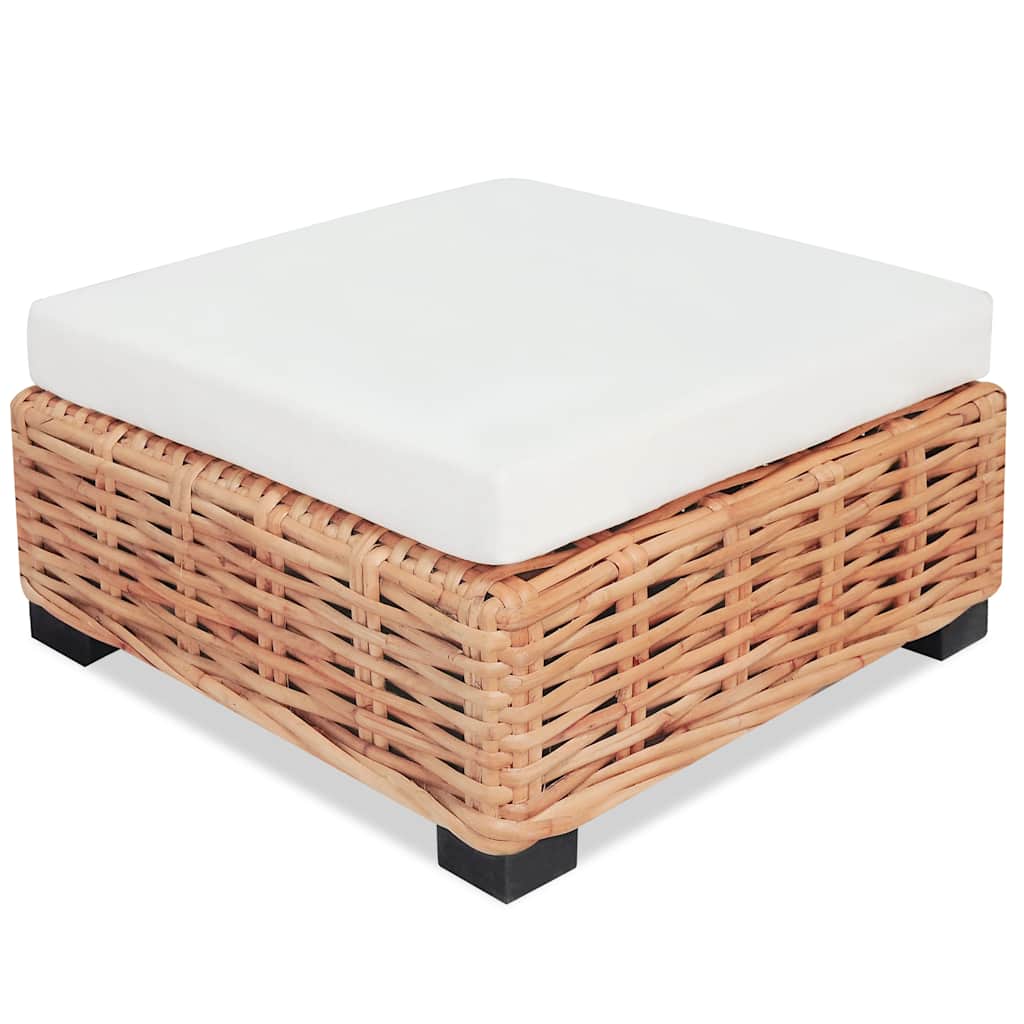 Sofagarnitur 27-tlg. Natürliches Rattan