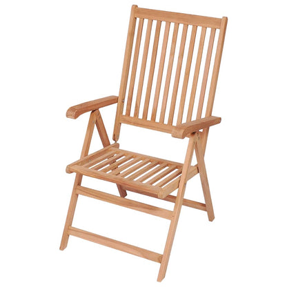 Verstellbare Gartenstühle 2 Stk. Massivholz Teak